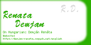 renata demjan business card