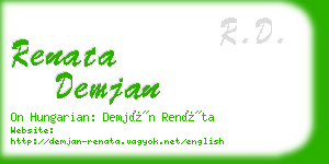 renata demjan business card